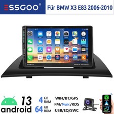 4+64G Autoradio Android13 Carplay Für BMW X3 E83 2006-2010 Type-C KAM Navi BT FM