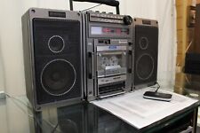 HITACHI TRK-9140E GHETTOBLASTER BOOMBOX + BLUETOOTH *TUNER UND CASSETTE DEFEKT*