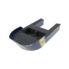 1x Lego Boot Kahn 40x20x7 dunkel blau Schiff Sticker Explorer 18912 18913c01pb01