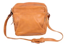 Vintage Messenger Bag Schultertasche Pilotentasche Tasche Leder braun Boho PB393