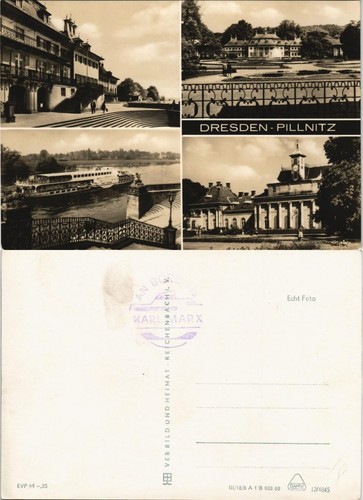 Ansichtskarte pillnitz schloss - ansichtskarte,