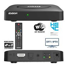 IPTV Receiver Edision Ping Full HD 1080p Box Linux OTT H.265/HEVC klein schwarz