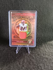 Nfl Panini Trading Cards Nick Chubb 2022 Gold Standard GR-NCH /299,Player-worn