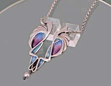 Emaille Silber Kette im