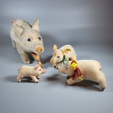 Steiff: 50er-61 * größte(!) Jolanthe * Schwein 22 cm * Mohair * unbespielt *