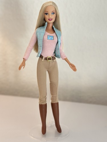Barbie reiterin jockey horse - /,