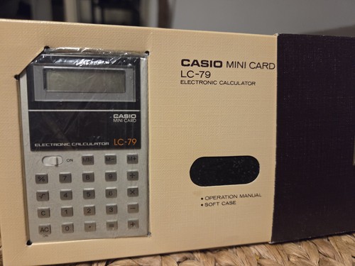 Vintage casio mini card 79 - card, lc-79