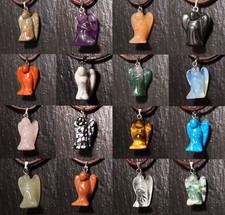 Edelstein Anhänger Engel 20 mm mit Öse viele Steinsorten Kette Steinschatz