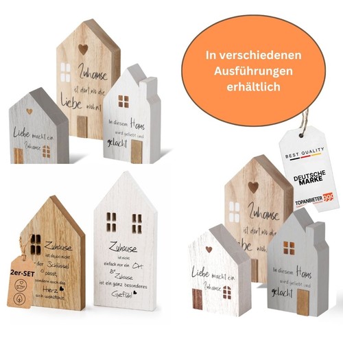 Dekoaufsteller zuhause holz - dekoaufsteller,