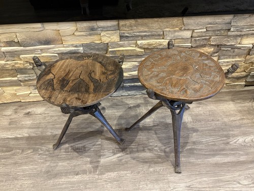 Afrika beistelltische holz - 2,