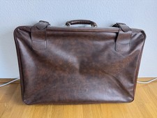 Vintage Air Tourist Koffer braun 75x50x20 cm Lederoptik 70er Retro Reisekoffer
