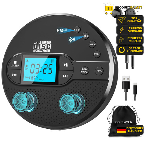 Bluetooth player tragbar - cd,