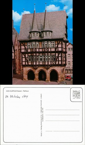 Ansichtskarte alsfeld rathaus - ansichtskarte,