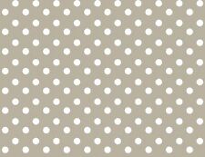 PVC Tischdecke Dottie Taupe Punkte Wachstuch · Länge&Breite wählbar· abwaschbar 