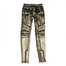 Original Balmain gold  cloth trousers Size 36 FR.