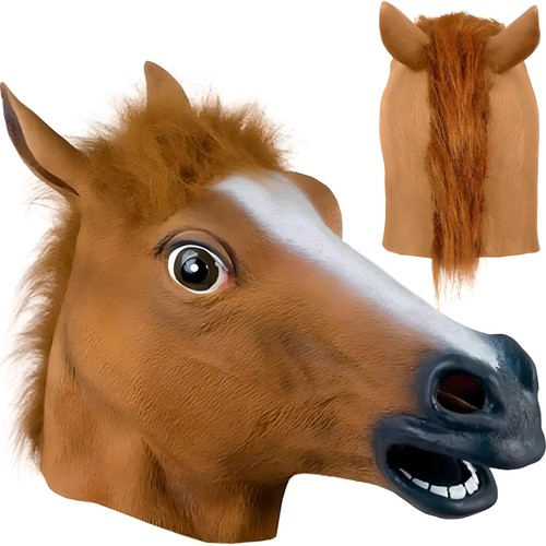 Pferdemaske aus latex horse - aus,