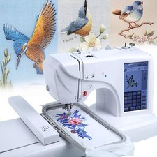 Elektrische Stickmaschine Nähmaschine 45W 220V,30 Musterränder,Lcd-Touchscreen