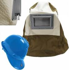 Sandstrahlmaske Strahlhelm Sandstrahlhelm Schutz Sandstrahlhaube Kappe Helm blau