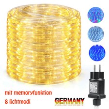 LED Lichtschlauch Außen Lichterschlauch Garten Party Deko IP65 EU Stecker 10-30M
