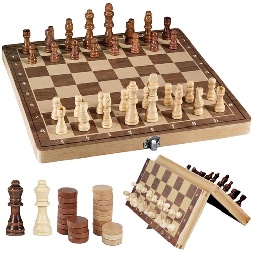 Schachspiel holz magnetisch - schachspiel,