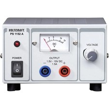 Labornetzgerät, einstellbar VOLTCRAFT PS-1152 A 1.5 - 15 V/DC 1.5 - 1 A 22.5 W