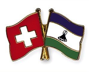 Schweiz lesotho flaggen pin - -,