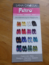 Lana Grossa Feltro Grundanleitung f. Filzschuhe Waschen Filzen Strickanleitungen