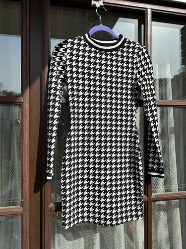 Cooles hahnentritt minikleid - hahnentritt,