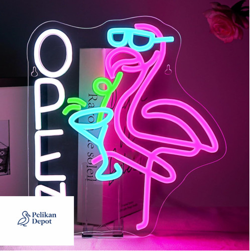Flamingo neon schild led - led, wand