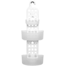 Duschablage Verstellbar Duschkorb mit Haken Aufbewahrungskorb Badkorb Kunststoff