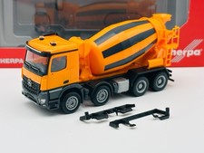 Herpa 308120 MB Arocs M Betonmischer 8x4 kommunal orange in OVP