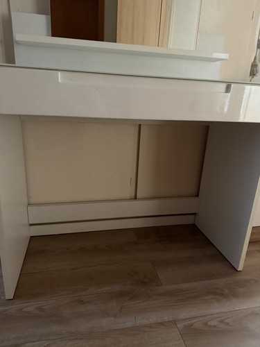 Weißer schminktisch mit - schminktisch,