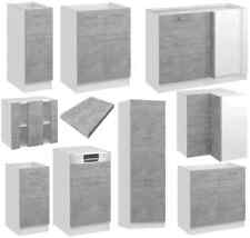 Küchenschrank Küche Hängeschrank Unterschrank Küchenzeile Kühlschrank BETON