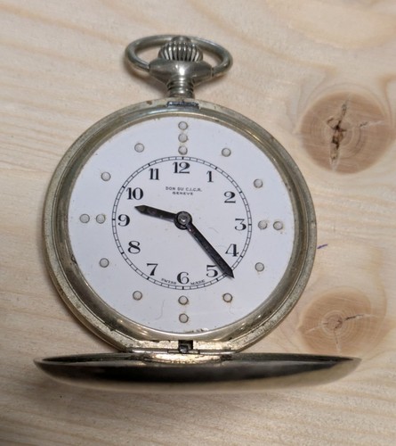 Blinden taschenuhr nickel - blinden,