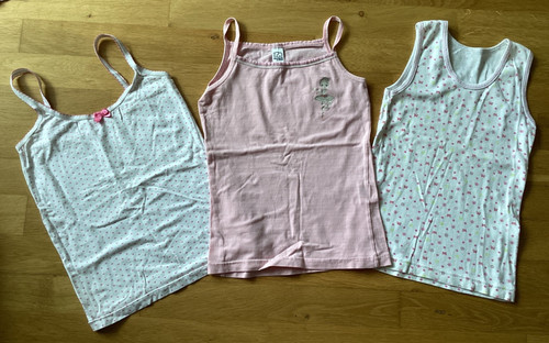 Set mädchen trägershirt - 3x,