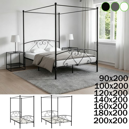 Himmelbett gestell metallbett - gestell,