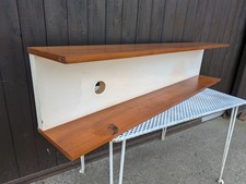 Vintage Teak Regal Wilhelm Renz WR Retro Wandregal 60er Danish Modern 2