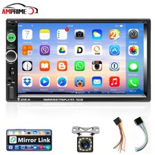 7" Doppel 2 Din Autoradio Stereo Bluetooth FM USB AUX Mirror link MP5 Player CAM