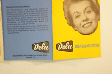 Gratismuster Delu Silberbestecke 1950er Jahre Politurtuch Prospekte Probe B5069