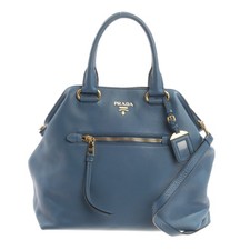 Prada Handtasche Blau Sehr gut