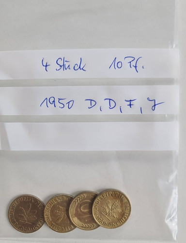 Münzen 10 pfennig - 10,