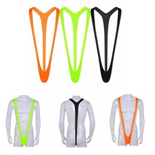 Herren Mankini Thong Kostüm - Badeanzug Männer Tanga String Bikini Einheitsgröße