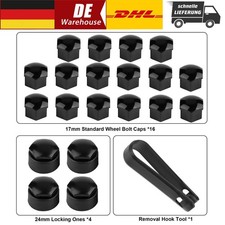 Radschrauben Kappen,17 mm Radmutter Abdeckung, Radbolzen Kappen für Schrauben