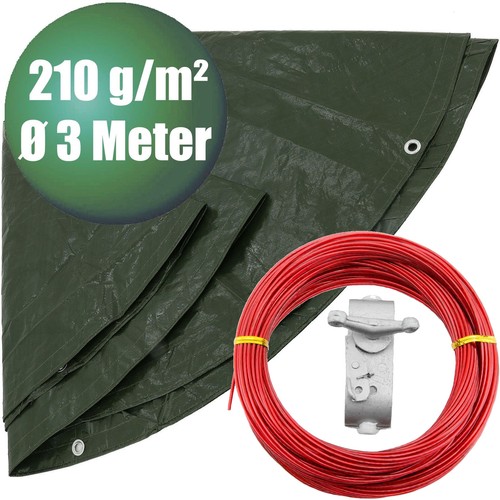 Abdeckplane rund meter - Ø,