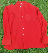 TrueVintage Hemd-Nylonstoff 37-38 rot