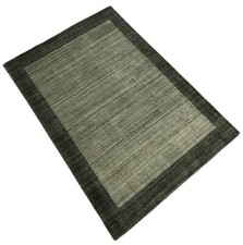 Gabbeh Teppich 100% Wolle Grau