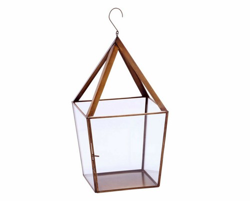 Glas pyramide laterne teelicht - pyramide,
