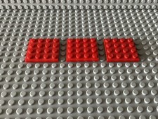 Lego 3x 3031  Eisenbahn Rot
