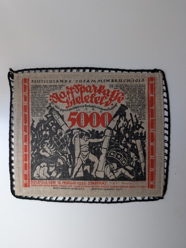 Notgeld jute stadt bielefeld - notgeld,
