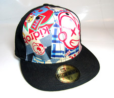 NewEra KiDROBoT Flexfit Cap - Kappe Streetart Graffiti Mütze Baseball Robot